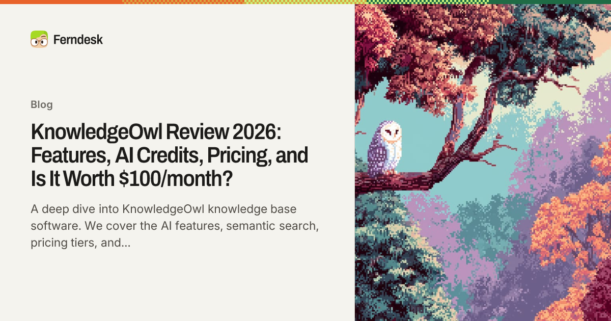 KnowledgeOwl Review 2026: Features, AI Credits, Pricing, and Is It ...